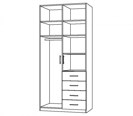 Skříň šatní 100-120